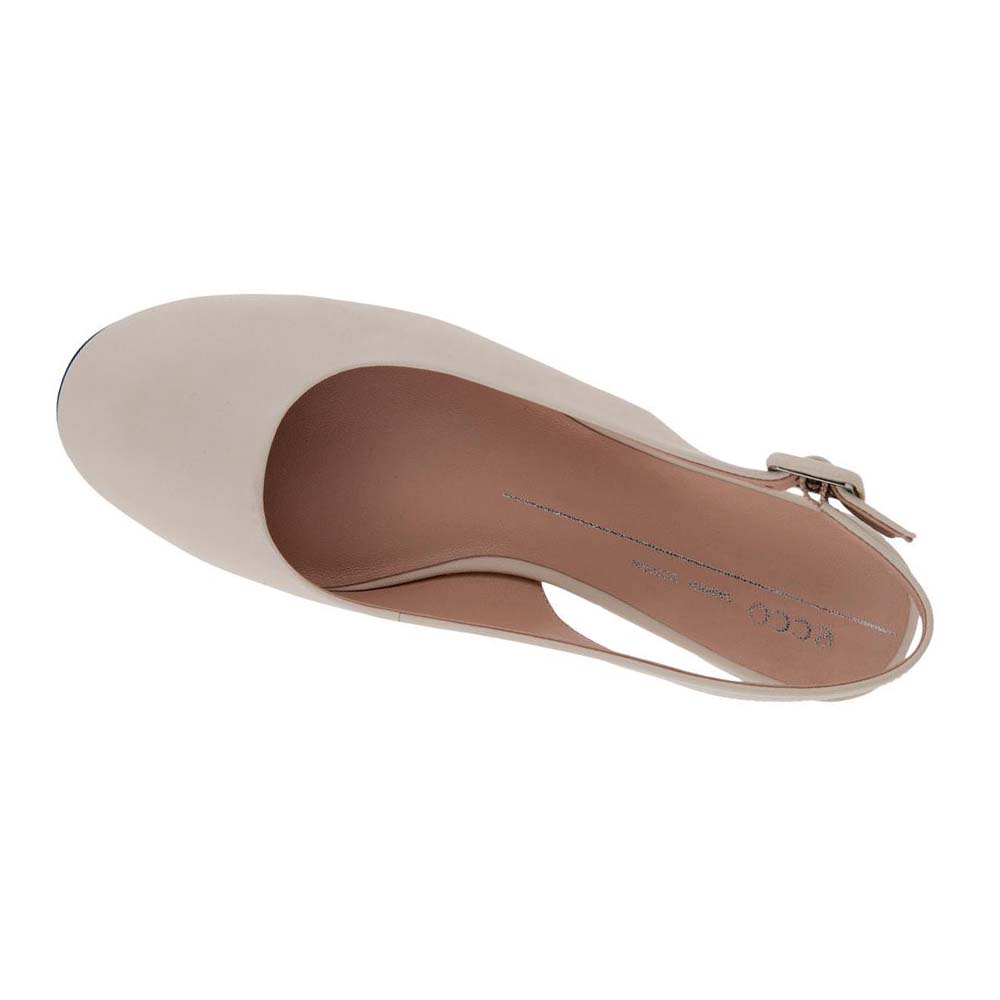 Ecco Anine Sling-back Ballerinasko Dame Beige | NO 5ILH